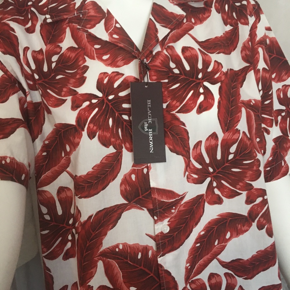 Black Brown 1862 men’s summer shirt - Picture 4 of 14